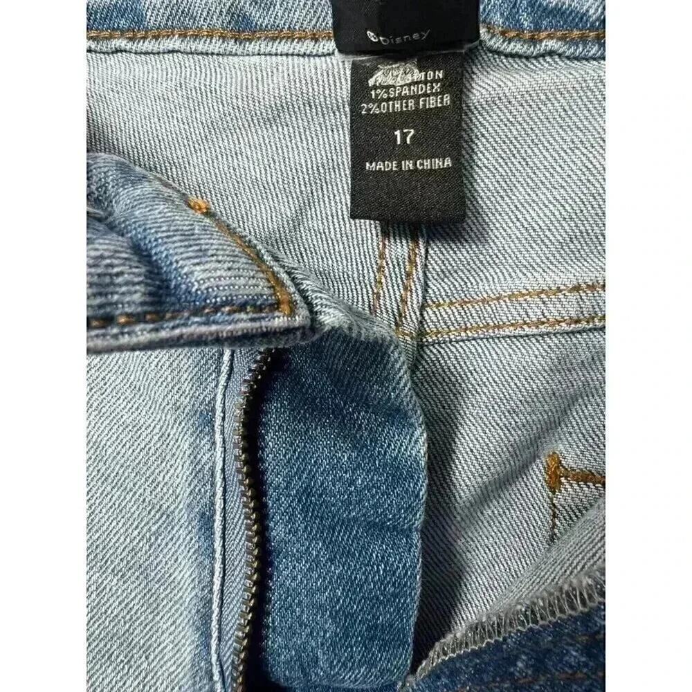 Hot Topic Disney Chip N Dale Mom Jeans Womens 17 Plus Size Character Denim - Picture 9 of 10